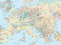 Major Mines and Metallurgical Facilities in Europe Map - Digital