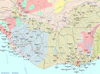 Western Africa Digital Map - Digital